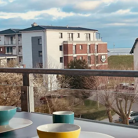 公寓 Haus Strandlaeufer 3 4 Strandhaus 3 4 比苏姆